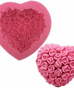 3D Rose Flower Candle Mold