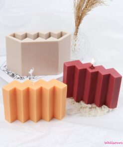Wave Shape Non-Stick Curve Candle Mold