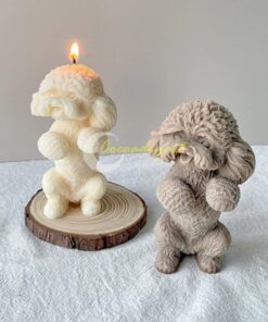 Cute Teddy Candle Silicone Mold