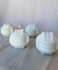 Knitted Knot Candle Mold