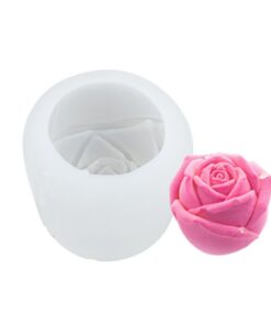 3d Rose Flower Candle Mold