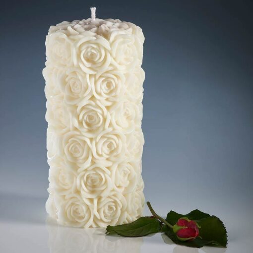 Rose Pillar candle mold