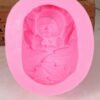 Sleeping Baby with Bear Shape Soaps Mold