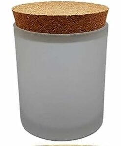 Frosted Glass Jar