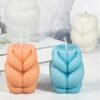 Abstract Yarn Knot Candle Mold