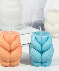 Abstract Yarn Knot Candle Mold