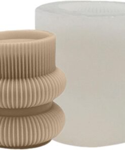 Alternative view of Vedini Pillar Candle Molds - Resin Casting Molds Pillar Shape - Silicone Molds 3D for DIY Jkb-172