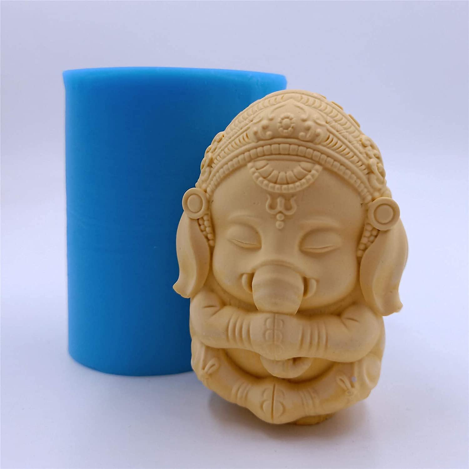 Vedini 3D Ganesh Soap Candle Mold Ganesha Silicone Mold