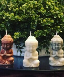 Alternative view of Vedini Buddha Design Candle Mold Soap Mold Resin Craft Decorating Craft Molds 3D Silicone Mold Jkb- 171