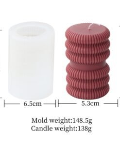 Cylindrical Tall Pillar Candle Molds