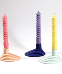 Twisted Taper Candles Silicone Mold