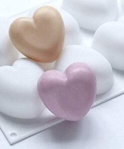 Alternative view of Vedini 8 Cavity Love Heart Shape Silicone Mousse Cake Mould for Baking | Truffle Mould JKB-728