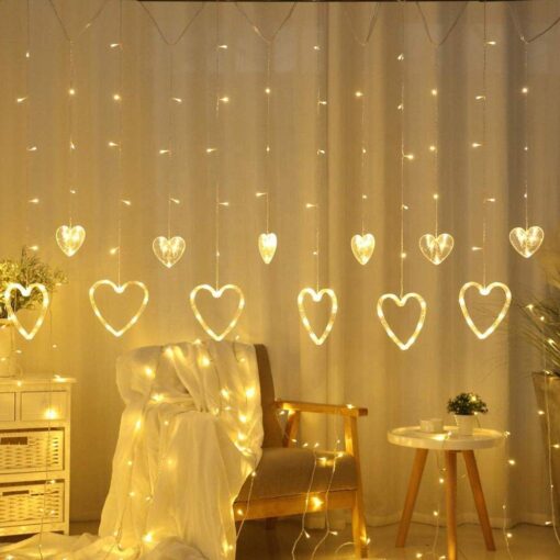 Love Heart Led Light Curtain