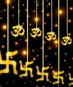 Warm White Swastik Curtain Light