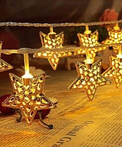 Golden Metal Star Light