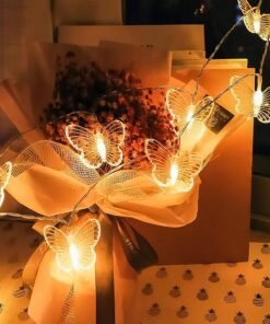 Alternative view of Vedini 14 Butterfly Diwali Decoration led Lights for Home Decoration, led Butterfly Ganesha Light Wall Lights,Butterfly led Light for Diwali Decoration Warm Yellow Lights 2 Pin Plug jkb -1024