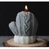 Gloves Candle Mold, Christmas Woolen Texture Candle Mold, Gloves candle mold kit, Gloves candle mold diy, Gloves candle mold kit for candle making.