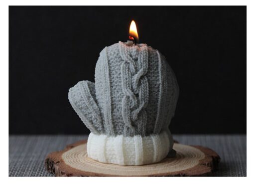 Gloves Candle Mold, Christmas Woolen Texture Candle Mold, Gloves candle mold kit, Gloves candle mold diy, Gloves candle mold kit for candle making.