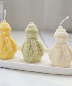 Christmas Snowman Candle Molds
