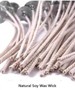Vedini Candle Wick, Pre-Waxed Wicks with, 6 Inch Candle Wicks for Candle Making. (6 inch)