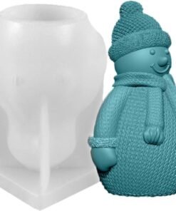 Alternative view of Vedini Snowman Candle Mold I Fondant Silicone Christmas Scented Wax Mould I Suculent Mold | Handmade Candle Making WCM - 355 (763)