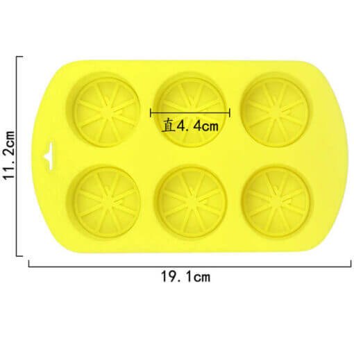 Vedini 6 Cavity fruit lemon shape silicone cake mold JKB-712 - Image 5