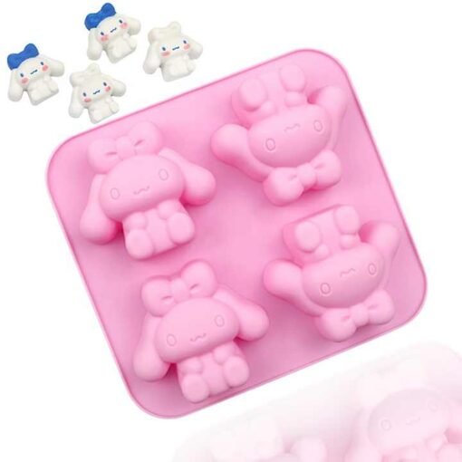 4 Cavity Magnolia dog Mold