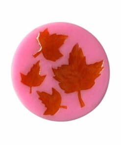 Alternative view of Vedini 4 Cavity 3d maple leaf cupcakes candy fondant chocolate molds silicone mold JKB-720