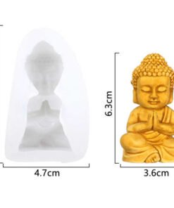 Alternative view of Vedini silicone chocolate mould with Three-dimensional Buddha statue shape silicone sugar lace mould, 3D Fondant cake mold JKB-694
