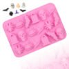 18 Cavity Halloween skeleton Mold