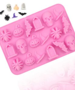 18 Cavity Halloween skeleton Mold