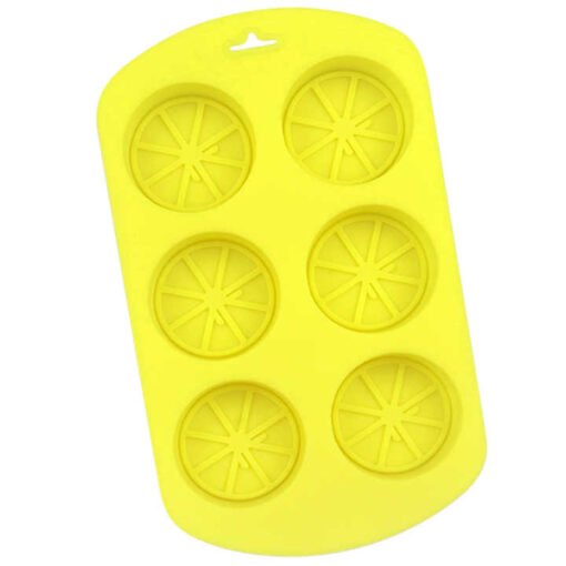 Vedini 6 Cavity fruit lemon shape silicone cake mold JKB-712 - Image 3