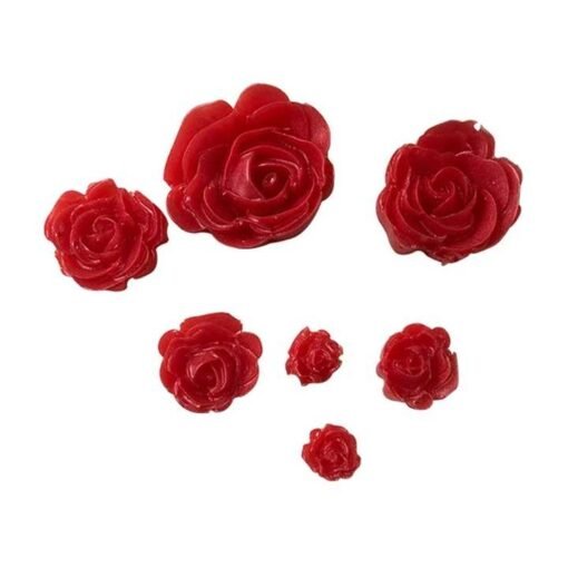 Vedini 7 Cavity Rose Flowers silicone mold Cake Chocolate Mold wedding Cake Decorating Tools Fondant JKB-714 - Image 2