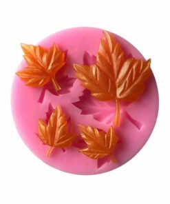 4 Cavity 3d maple leaf cupcakes Mold