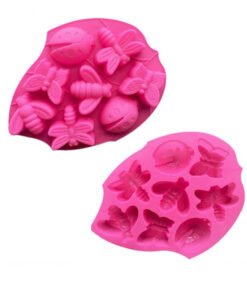 Alternative view of Vedini 8 Cavity Insect Butterfly Dragonfly Bee Ladybug Silicone Cake Molds JKB -704