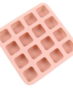 Alternative view of Vedini 16 Cavity small square shape ice tray silicone chocolate mold JKB-695