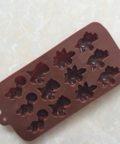 Alternative view of Vedini 12 Cavity dinosaur ice mold jelly mold dinosaur chocolate mold-JKB-703