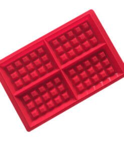 Alternative view of Vedini 4 square waffle silicone cake mold handmade baking biscuit mold high temperature resistant muffin mold JKB-725