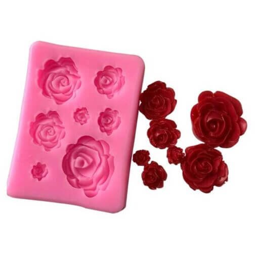 7 Cavity Rose Flowers mold