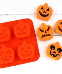 4 Cavity Halloween Bat ghost shape Mold