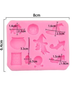 Alternative view of Vedini Silicone chocolate mold with Halloween shape. silicone sugar lace mould, JKB-708