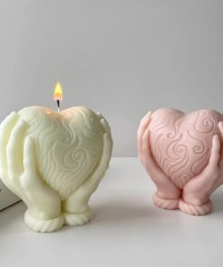 Holding Heart Candle Silicone Mold
