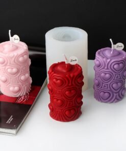 3D Love Embossed Candle Mold