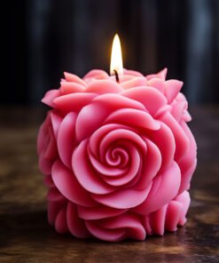 Alternative view of Vedini DIY Valentine's Day Rose Ball Candle Silicone Mold , Flower Rose Bouquet Candle Resin Gypsum Mold JKB-402M WCM