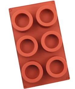 6 Cavity round cup Cake Mold