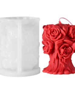 Rose Flower Candle Mold