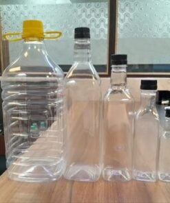 Alternative view of Transparent Cold Pressed edible oil bottle