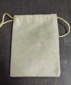 Vedini Jute Potli Bags (Golden) - Small, 10 Pcs