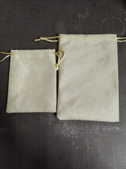 Vedini Jute Potli Bags (Golden) - Image 2