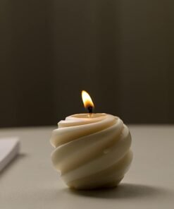 Alternative view of Vedini Spiral Ball Shape Silicone Candle Mold Simplicity Modern Geometry Soap Wax Resin Molds DIY Candles Handmade Mould, Hand Crafts WCM-344